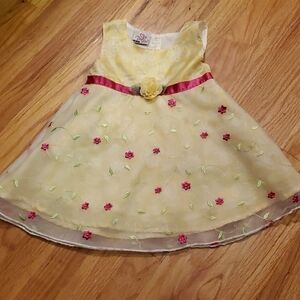 Real Love Girls Embroidered Floral Dress Size 3T
